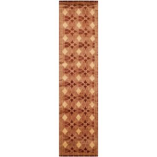 Safavieh Hand knotted Tibetan Rust Wool Rug (26 X 10)
