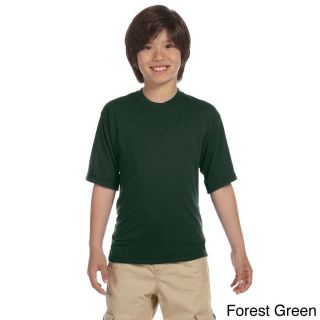 Jerzees Youth Polyester Moisture wicking Sport T shirt Green Size L (14 16)