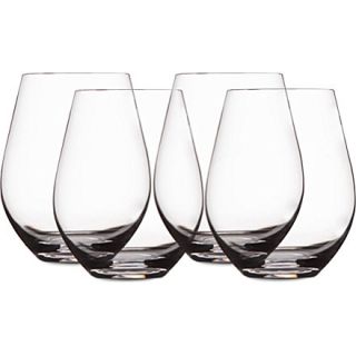 LSA   Wine set of four stemless red wine glasses