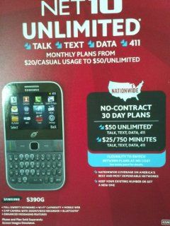 Samsung S390G Prepaid Phone   Net 10 Cell Phones & Accessories