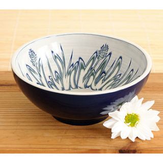 handmade meadow design ceramic bowl by rowena gilbert contemporary ceramics