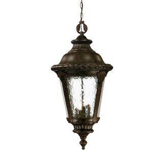 Surrey Collection Hanging Lantern 4 light Outdoor Black Coral Light Fixture