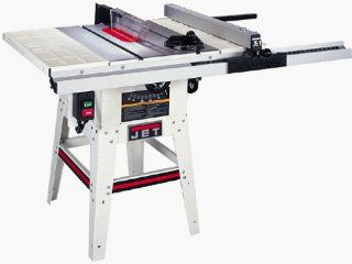 JET 708301K JWTS 10JF 10 Inch Right Tilt 1 1/2 Horsepower Contractor Saw with 30 inch Micro Glide Fence and 2 Steel Extension Wings, 115/230 Volt 1 Phase   Power Table Saws  
