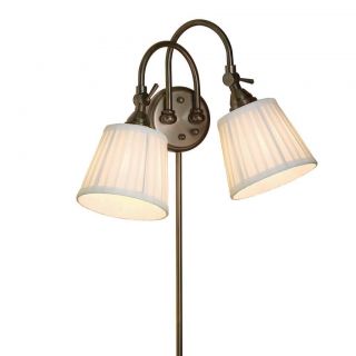 2 light Bronze Plug in Transitional Wall Sconce