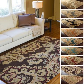 Surya Carpet, Inc. Hand tufted Wool Transitional Paisley Area Rug (9 X 13) Gray Size 9 x 13