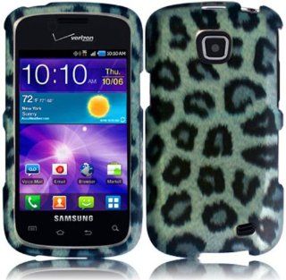 Samsung Galaxy Proclaim S720 ( Straight Talk , Net10 ) Phone Case Accessory Icey Leopard Hard Snap On Cover with Free Gift Aplus Pouch Cell Phones & Accessories