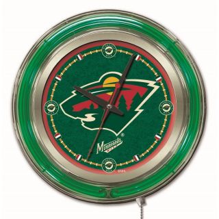 Holland Us Nhl Neon Logo Clocks