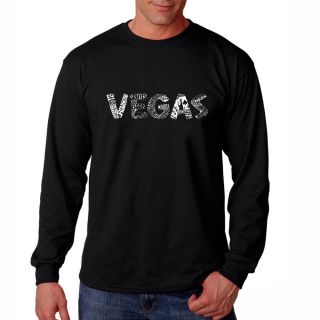 Los Angeles Pop Art Mens Las Vegas Long Sleeve T shirt