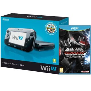 Wii U Console 32GB Nintendo Land Premium Bundle   Black (Includes Tekken Tag Tournament 2)      Games Consoles