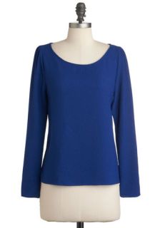 Cobalt from the Blue Top  Mod Retro Vintage Short Sleeve Shirts