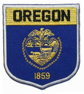 State Of Oregon Shield Flag Embroidered Applique Patch 