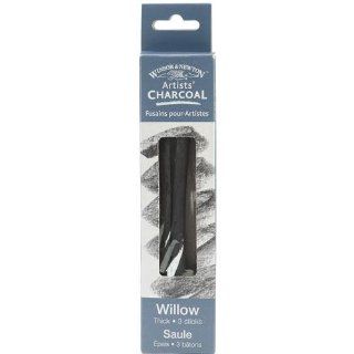 Winsor & Newton Artist Willow Charcoal Sticks 3/Pkg Thick