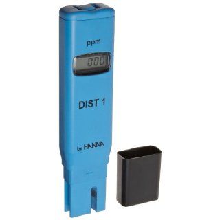 Hanna Instruments HI98301 DiST1 EC and TDS Tester, 0.5 TDS Factor, 1999 mg/L (ppm), 1 mg/L (ppm) Resolution, +/ 2% Accuracy Multi Testers