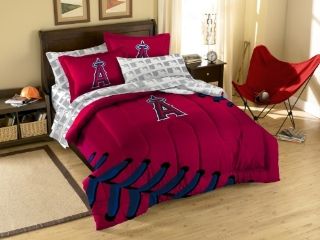 MLB Los Angeles Angels Twin/Full Sized Comforter with Shams  Sports Fan Bed Comforters  Sports & Outdoors