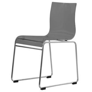 Moreno Transparent Black Acrylic Modern Chair