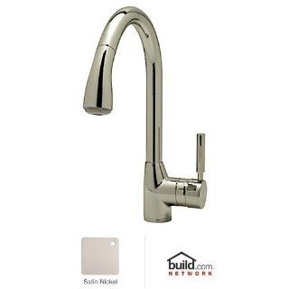 Rohl R7505STN 2 Lux Kitchen Faucet with Pull Out Spray and Metal Lever Handle, Satin Nickel   Touch On Kitchen Sink Faucets  