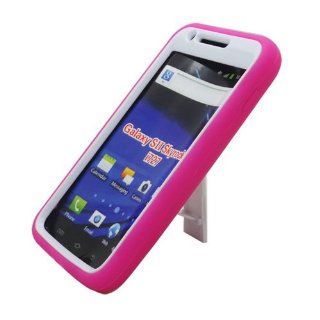 SAM SKYROCKET I727 ARMOR CASE WHITE +HOT PINK 774 with Stan Cell Phones & Accessories