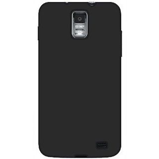Amzer Silicone Jelly Skin Fit cover Case for Samsung Galaxy S II Skyrocket SGH I727   Retail Packaging   Black Cell Phones & Accessories