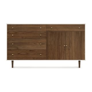 Copeland Furniture Mimo 4 Drawers and 1 Drawer over 2 Door Dresser 4 MIM 72 1