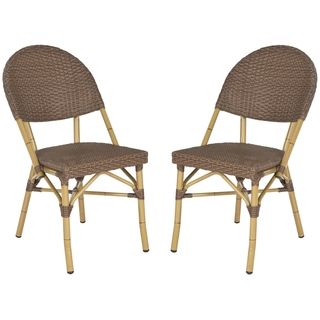 Barrow Brown Indoor Outdoor Stackable Side Chair (set Of 2)