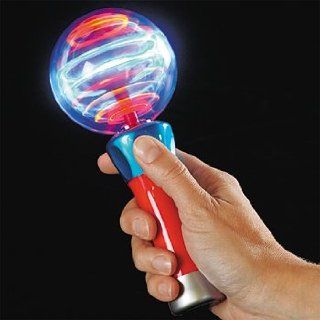 LIGHT UP SPINNING BALL WAND Toys & Games