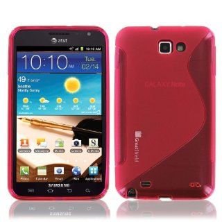 GreatShield Guardian S Series Slim Fit TPU Case Cover for Samsung Galaxy Note, AT&T (SGH i717, GT N7000) (S Line Red) Cell Phones & Accessories
