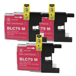Brother Lc79 Remanufactured Compatible Magenta Ink Cartridge (pack Of 3)