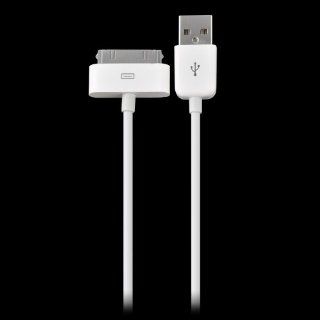 Apollo White 6.6ft USB Charging Data Cable USB Male to 30 Pin Male for Apple iPhone 4 4S iPhone 3G 3GS iPad iPod Cell Phones & Accessories
