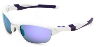 Oakley Men's Non Polarized Half Jacket 2.0Oval Sunglasses,Pearl Frame/Violet Iridium Lens,One Size Oakley Clothing