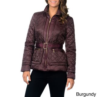 Ivanka Trump Ivanka Trump Womens Quilted Belted Jacket Red Size S (4  6)