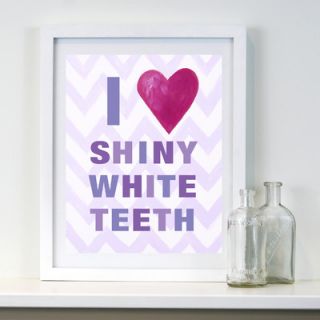 CiCi Art Factory I Heart Shiny White Teeth Print Art PPHT02A/PPHT02B Color L