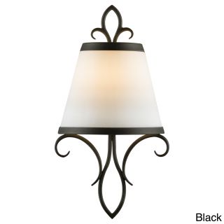 Peyton Single light Wall Sconce With White Opal Etched Glass Shade