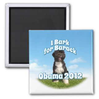I Bark for Barack, Bo the First Dog Obama Fridge Magnet