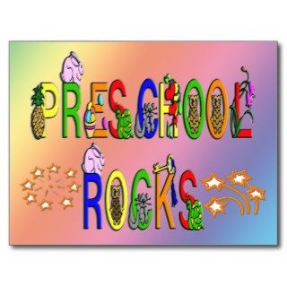 Preschool Rocks   Stars Post Cards