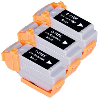 Canon Bci11 (bci11bk) Black Compatible Inkjet Cartridge (remanufactured) (pack Of 3)