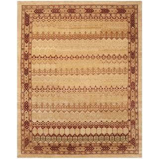 Safavieh Hand knotted Marrakech Ivory/ Rose Wool Rug (6 X 9)