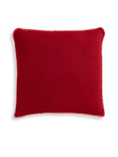 Contrasting Blanket Stitch Pillow (18 x 18) by Rani Arabella