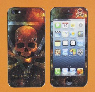 JennyShop Skull In Space Protective Film For Apple iPhone 4 Electronics