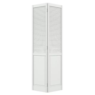 ReliaBilt Louver/Panel Solid Core Pine Bifold Closet Door (Common 80 in x 36 in; Actual 79 in x 35.5 in)