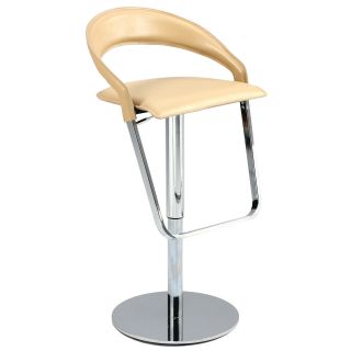 Curved Back Pneumatic Gas Lift Adjustable Height Swivel Stool