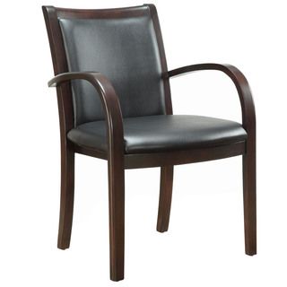 Bently Mocha Frame Upholstered Back Guest Chair