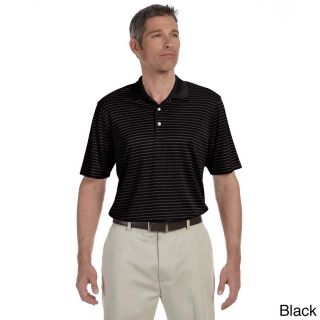 Ashworth Ashworth Mens Performance Interlock Stripe Polo Shirt Black Size XXL
