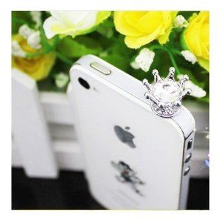 Dust Plug earphone Jack Accessories Crystal Queen Crown / Cell Charms / Dust Plug / Ear Jack for Iphone 4 4s / Ipad / Ipod Touch / Other 3.5mm Ear Jack Cell Phones & Accessories