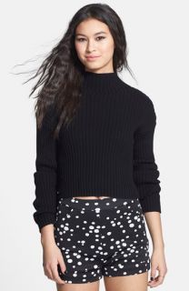 BP. Mock Neck Crop Cotton Pullover (Juniors)