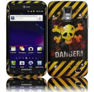 Samsung Galaxy S2 S 2 II Skyrocket i727 Hard Flex TPU Cover Case   Danger Cell Phones & Accessories