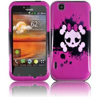 Pink Skull Hard Case Cover for T Mobile Mytouch LG Maxx Touch E739 Cell Phones & Accessories