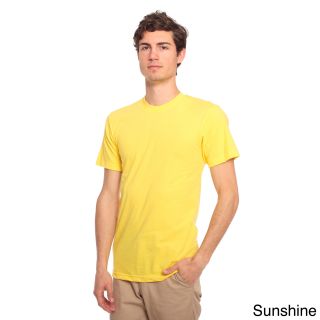American Apparel American Apparel Unisex Poly cotton Crew Neck T shirt Yellow Size XS