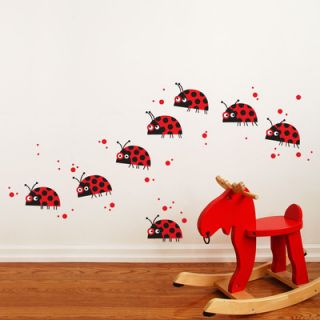 ADZif Piccolo Ladybug Parade Wall Decal B4105AJV5