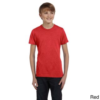 Canvas Youth Boys Jersey Short sleeve T shirt Red Size L (14 16)
