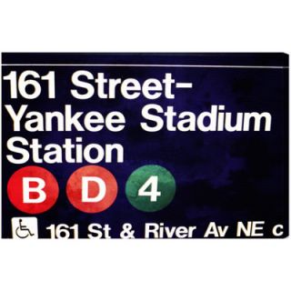 Oliver Gal Yankee Stadium Textual Art on Canvas 10800_24x16/10800_36x24 Size